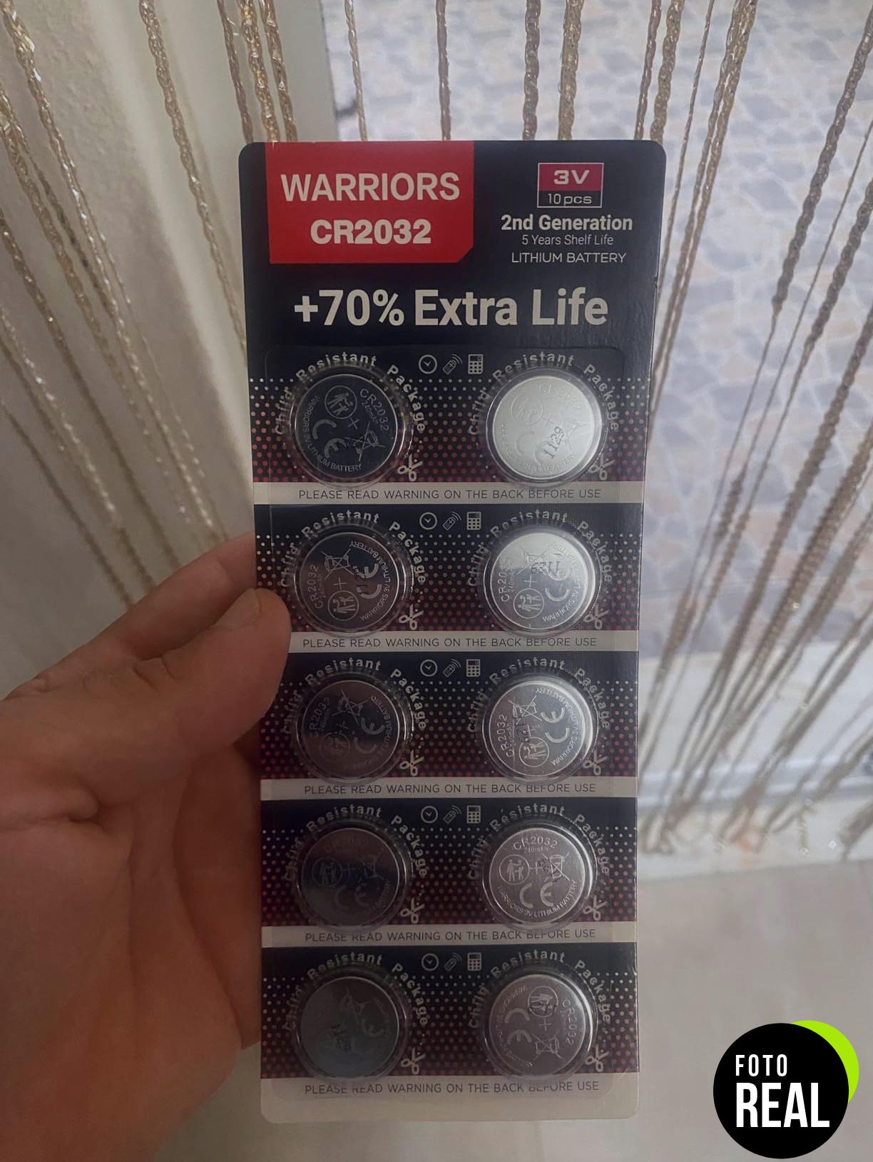warriors-pilas-cr2032-litio-10x-foto-1